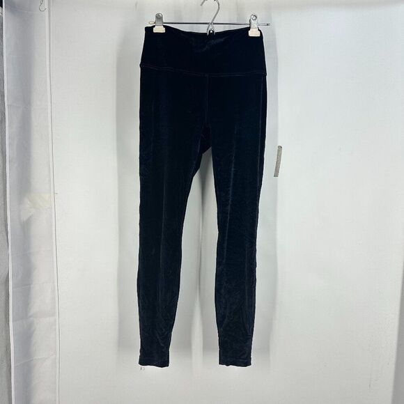 Lululemon Size 12 NWOT Deep Violet Crushed Velvet Wonder Under Leggings - Picture 1 of 11